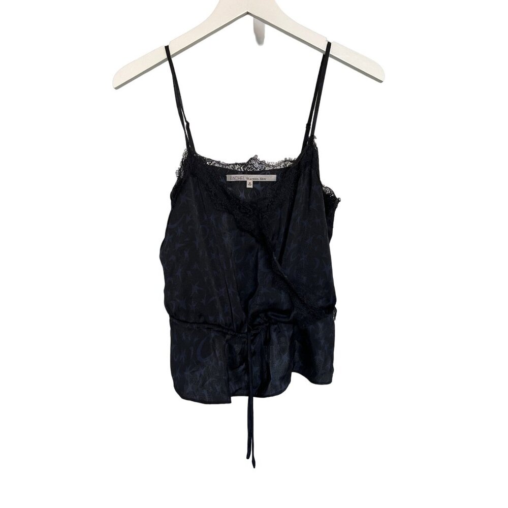 Rachel Roy Moon & Star Print Lace Trim Sleep Top